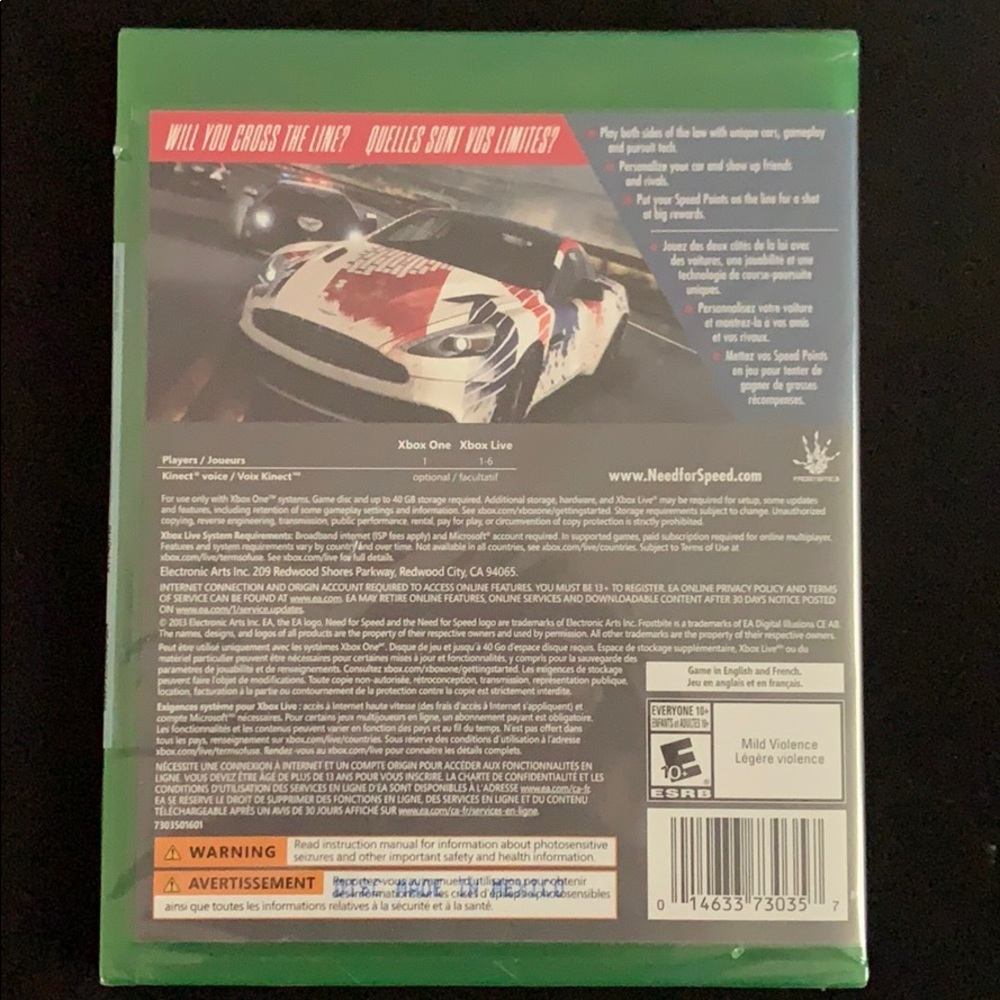 Need For Speed Rivals( Xbox One Edition) New - Picture 2 of 2